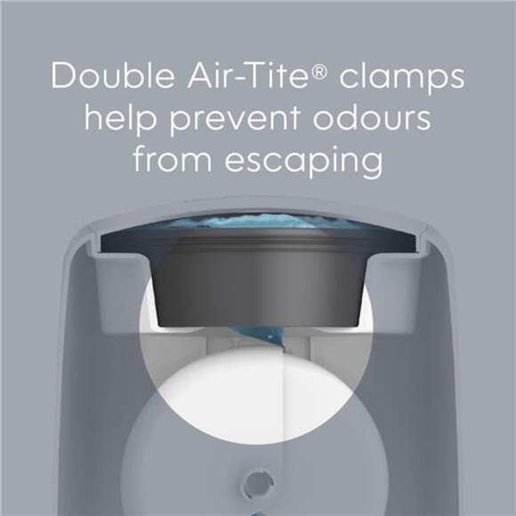 Diaper Genie Complete Pail (White) | Includes 3 Refills that hold up to 810 - Picture 3 of 6